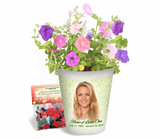 Springtime Personalized Memorial Ceramic Flower Pot - Celebrate Prints
