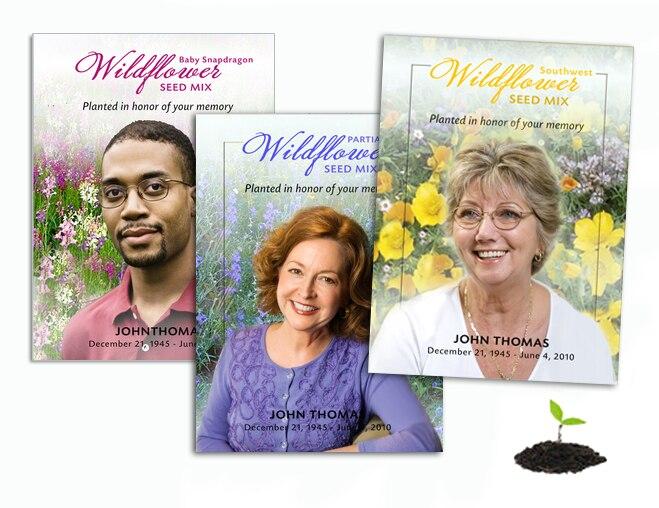 Summer Splash Wildflower Custom Memorial Seed Packet (Pack of 10) - Celebrate Prints