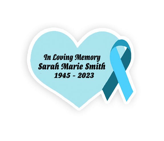 Teal Cancer Ribbon Heart Pin - Pack of 10 - Celebrate Prints