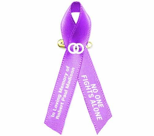 Testicular Cancer Ribbon (Orchid Purple) - Pack of 10 - Celebrate Prints