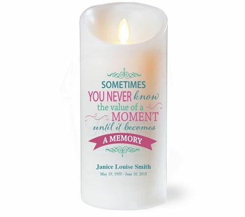 The Value Dancing Wick LED Memorial Candle - Celebrate Prints