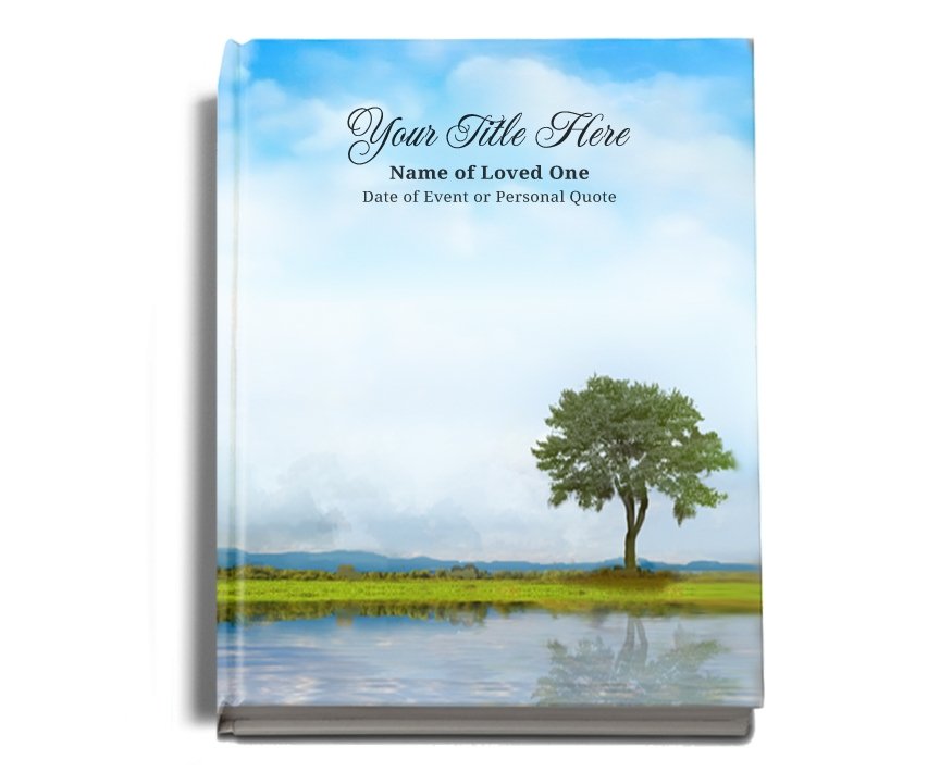 Treasure Perfect Bind Memorial Funeral Guest Book - Celebrate Prints
