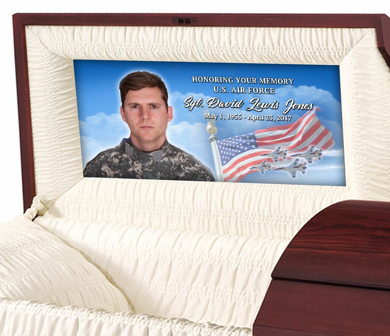 U.S. Air Force Casket Head Panel Insert - Celebrate Prints
