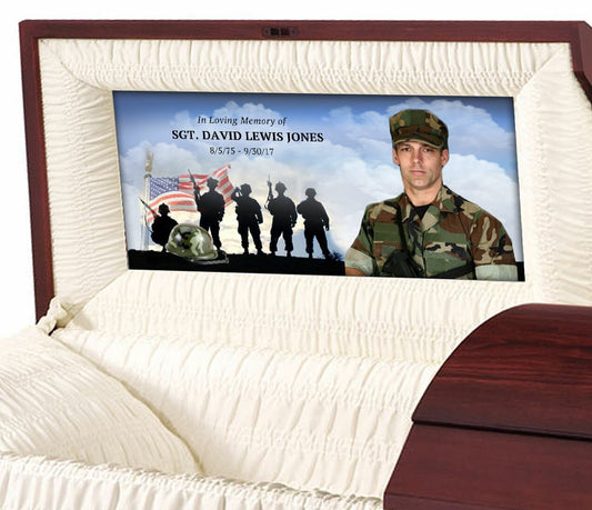 U.S. Army Casket Head Panel Insert - Celebrate Prints