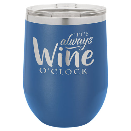 Vacuum Insulated Stemless Tumbler with Lid - Celebrate Prints