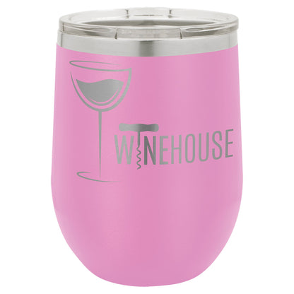 Vacuum Insulated Stemless Tumbler with Lid - Celebrate Prints