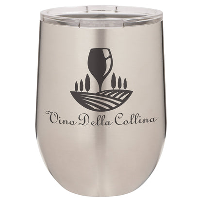 Vacuum Insulated Stemless Tumbler with Lid - Celebrate Prints