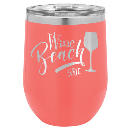 Vacuum Insulated Stemless Tumbler with Lid - Celebrate Prints