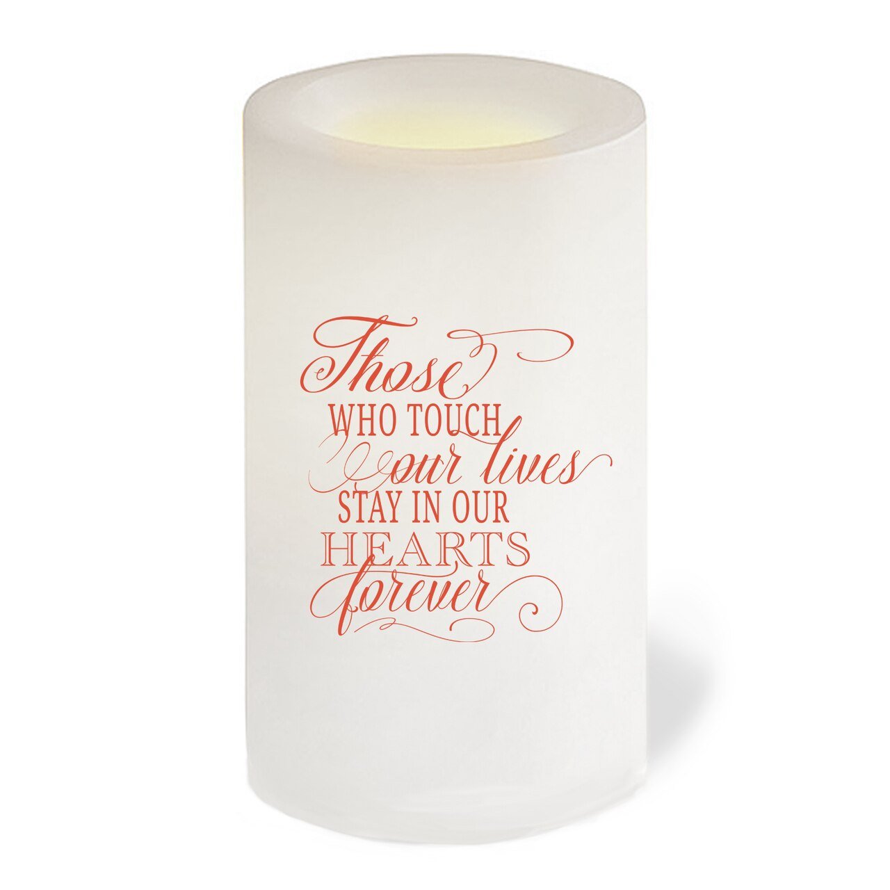 Victoria Flameless LED Personalized Memorial Candle - Celebrate Prints