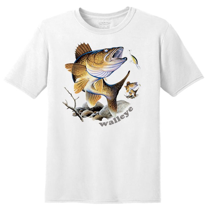 Walleye Fishing Fisherman T-Shirt - Celebrate Prints