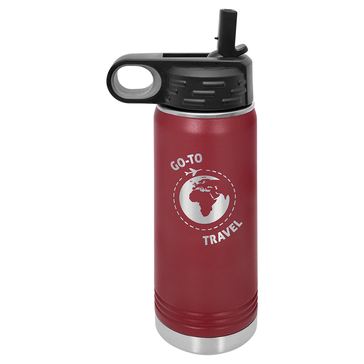 Water Bottle Vacuum Insulated Stainless Steel with Pop Up Lid - Celebrate Prints