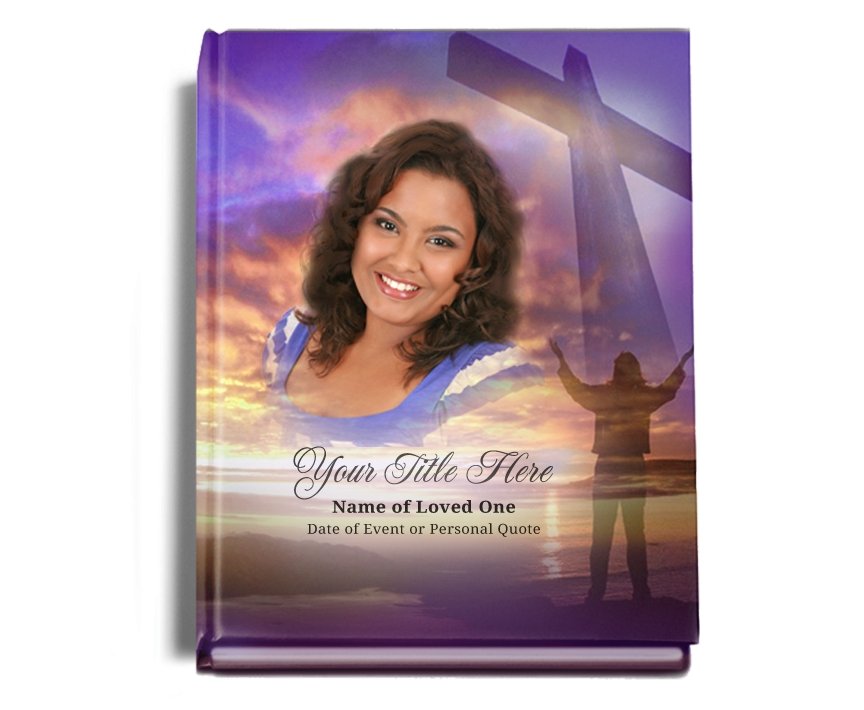 Worship Perfect Bind Memorial Funeral Guest Book - Celebrate Prints