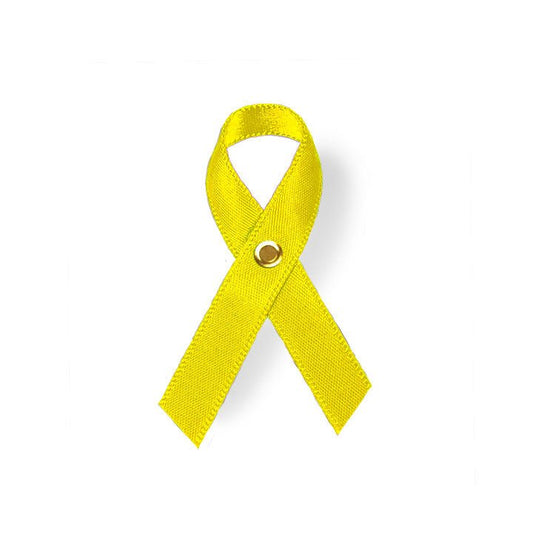 Yellow Cancer Ribbon, Awareness Ribbons (No Personalization) - Pack of 10 - Celebrate Prints